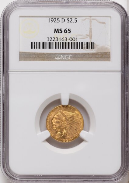 1925-D $2 1/2 65 NGC
