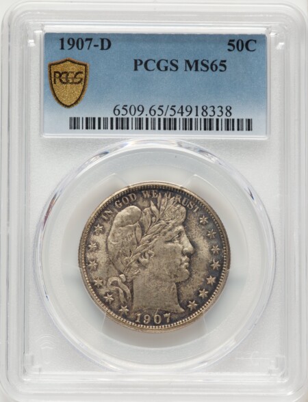 1907-D 50C PCGS Secure 65 PCGS