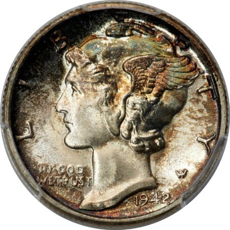 1942-S 10C, FB PCGS Secure 68 PCGS