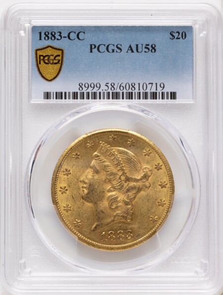 1883-CC $20 PCGS Secure 58 PCGS