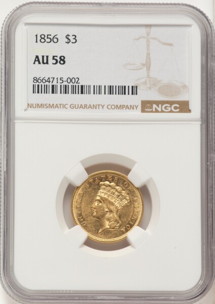 1856 $3 58 NGC