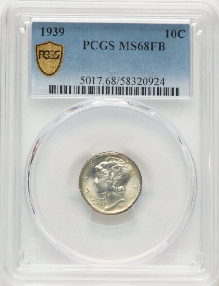 1939 10C, FB PCGS Secure 68 PCGS