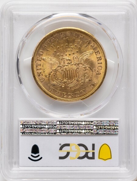 1871-S $20 PCGS Plus 62 PCGS