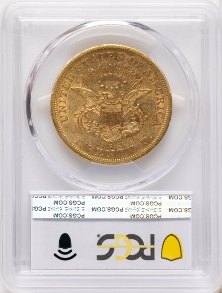 1858-S $20 45 PCGS