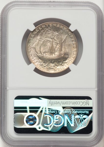 1921 50C Pilgrim, MS 67 NGC