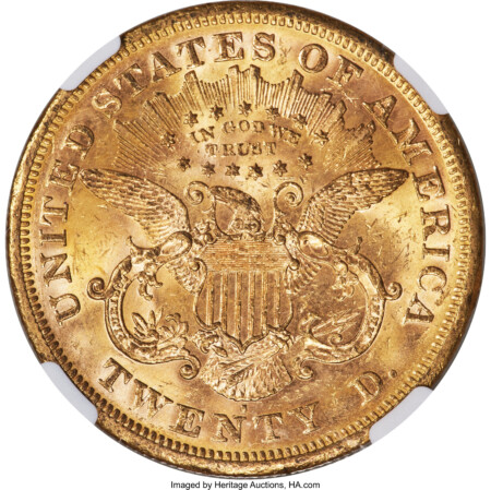 1871-S $20 62 NGC