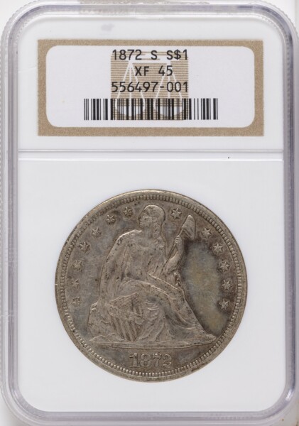 1872-S S$1 45 NGC