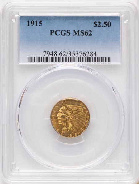 1915 $2 1/2 62 PCGS
