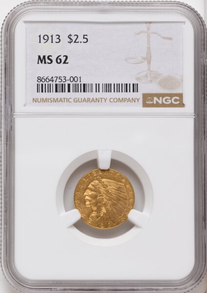 1913 $2 1/2 62 NGC
