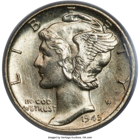 1945 10C, FB 64 PCGS