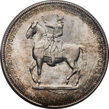 1900 Lafayette Dollar, DuVall 2-C, MS CAC PCGS Secure PCGS Plus 66 PCGS