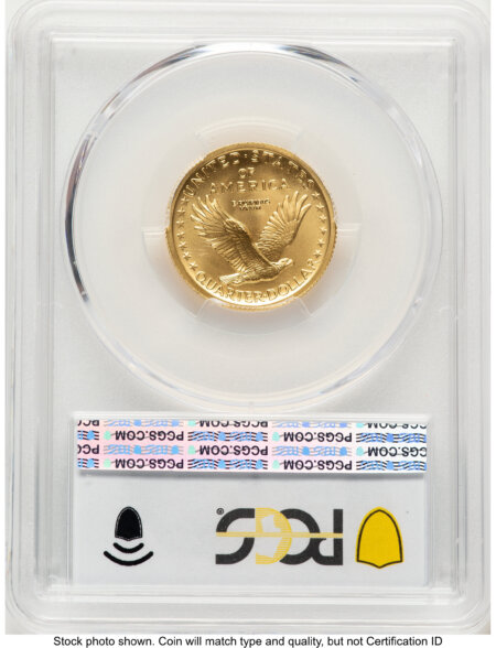 2016-W 25C Standing Liberty 100th Anniversary Gold Centennial  Blue Gradient 70 PCGS