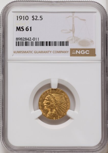 1910 $2 1/2 61 NGC