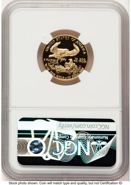 1992-P Proof Gold Eagle 1/4 oz Red Book 70 NGC