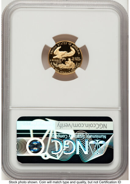 1988-P Proof Gold Eagle 1/10 oz Red Book 70 NGC