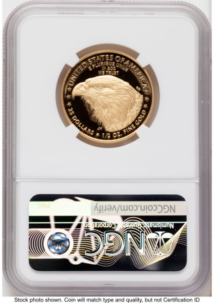 2021-W Type 2 Proof Gold Eagle 1/2 oz Ed Moy 70 NGC