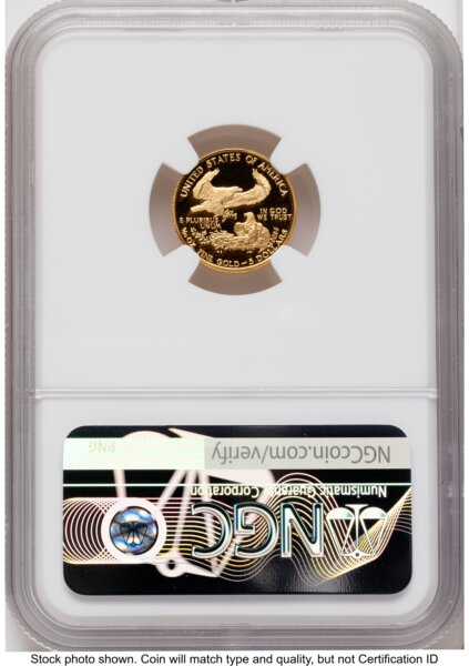 1988-P Proof Gold Eagle 1/10 oz John Mercanti 70 NGC