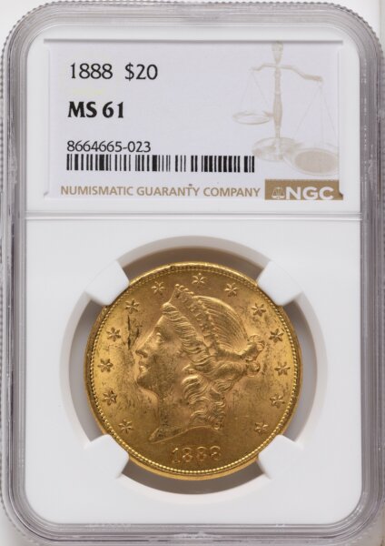 1888 $20 61 NGC