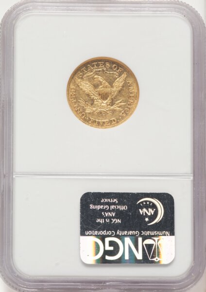 1876-CC $5 58 NGC