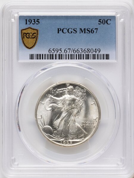 1935 50C PCGS Secure 67 PCGS