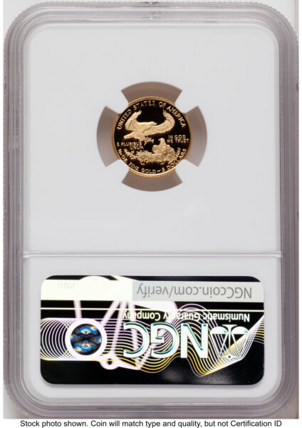 1995-W Proof Gold Eagle 1/10 oz Red Book 70 NGC