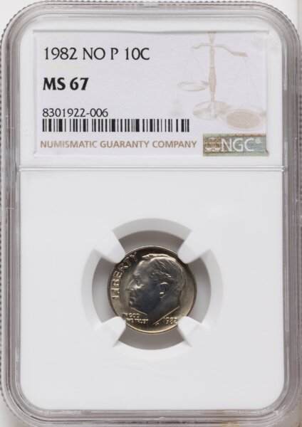 1982 10C NO P 67 NGC