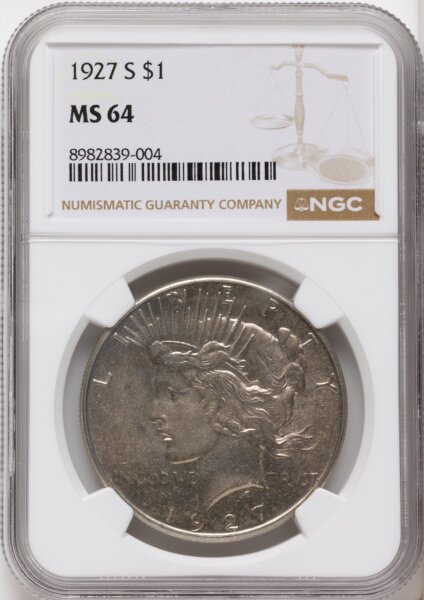 1927-S S$1 64 NGC