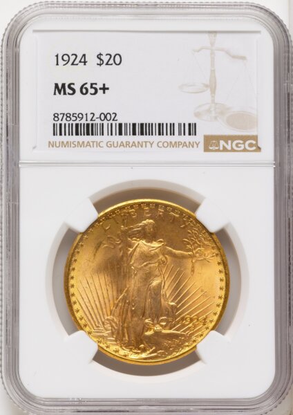 1924 $20 Saint NGC Plus 65 NGC