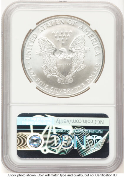 1995 Silver Eagle John Mercanti 70 NGC