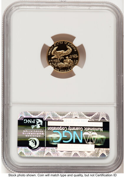 1992 Proof Gold Eagle 1.85 oz Brown Label 70 NGC