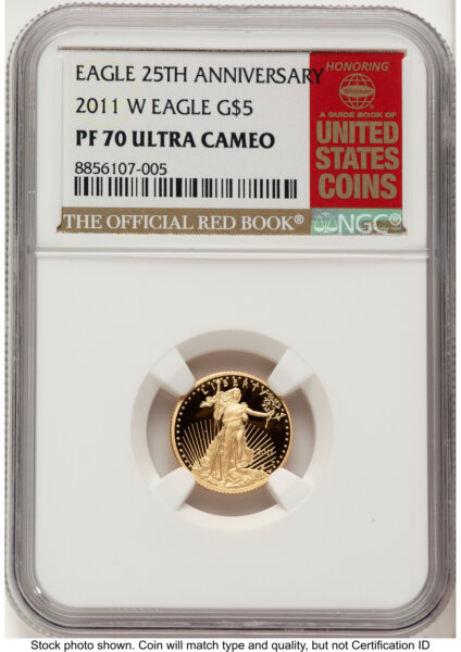 2011-W Proof Gold Eagle 1/10 oz Red Book 70 NGC