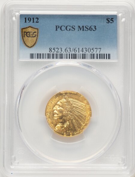 1912 $5 PCGS Secure 63 PCGS