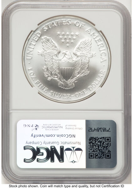 2007 Silver Eagle Early Production Mike Castle 70 NGC
