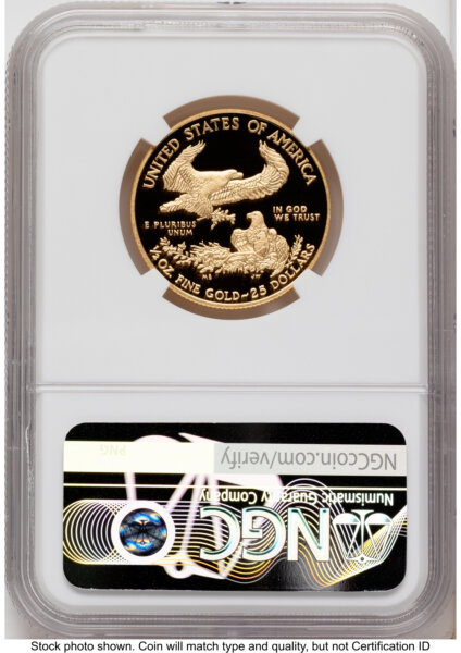 2015-W Proof Gold Eagle 1/2 oz Red Book 70 NGC