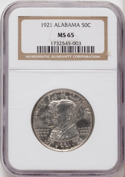 1921 50C Alabama, MS 65 NGC