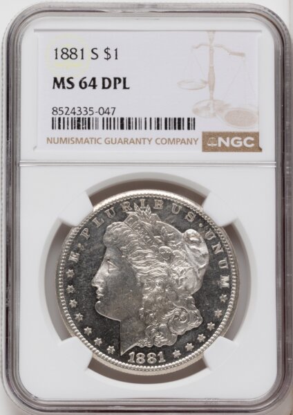 1881-S S$1, DM 64 NGC