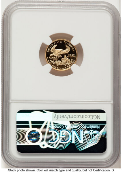 2000-W Proof Gold Eagle 1/10 oz Red Book 70 NGC
