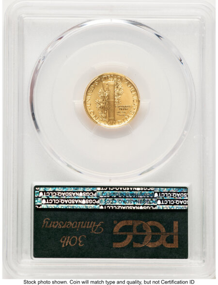 2016-W 10C Mercury Dime 100th Anniversary Gold Centennial  FS 30th Anniversary Label 70 PCGS