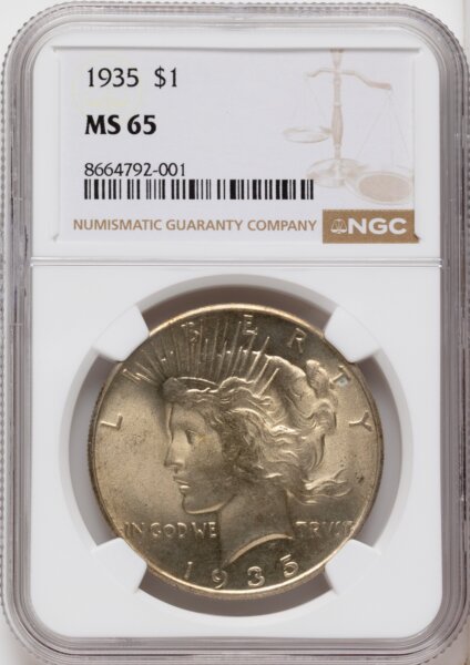 1935 S$1 65 NGC