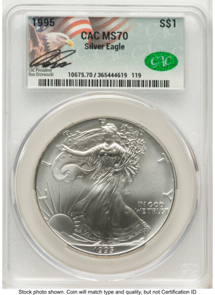 1995 Silver Eagle Ron Drzewucki 70 CACG