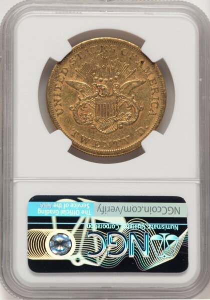 1858-S $20 45 NGC