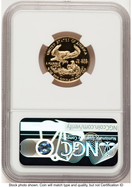 1989-P Proof Gold Eagle 1/4 oz Red Book 70 NGC