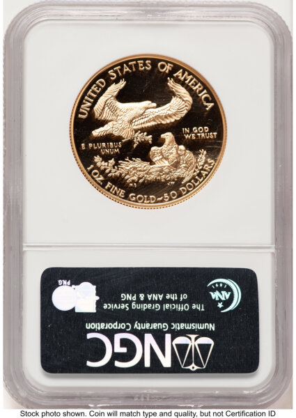 1998-W Proof Gold Eagle 1 oz Brown Label 70 NGC