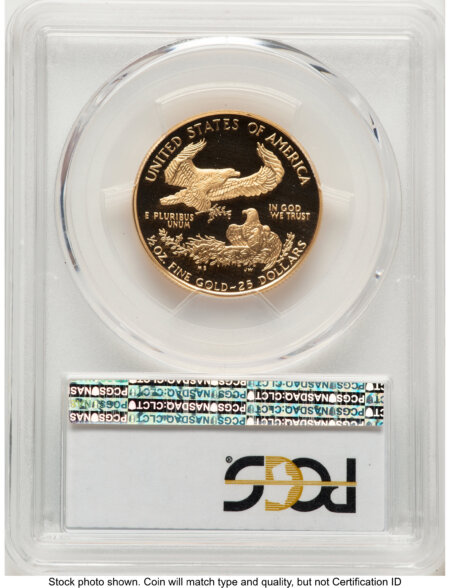 1998-W Proof Gold Eagle 1/2 oz Blue Gradient 70 PCGS