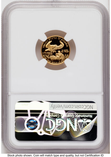1989-P Proof Gold Eagle 1/10 oz Red Book 70 NGC