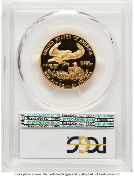 1994-W Proof Gold Eagle 1/2 oz Blue Gradient 70 PCGS