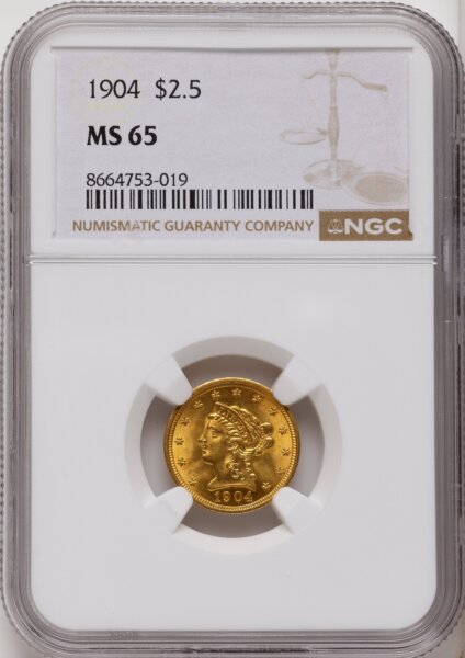 1904 $2 1/2 65 NGC