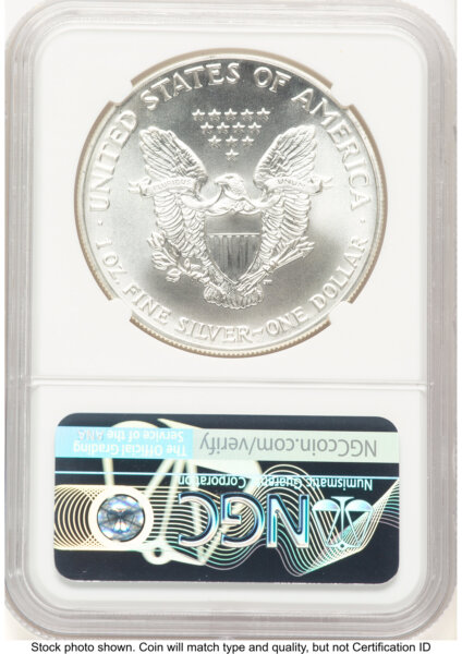 1991 Silver Eagle John Mercanti 70 NGC