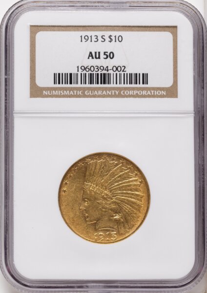 1913-S $10 50 NGC