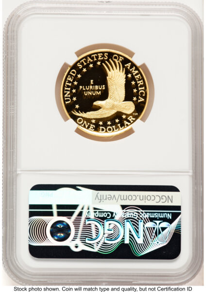 2025-W 1/2 oz Proof Gold Sacagawea 25th Anniversary FDI Kenneth Bressett Red Book 70 NGC